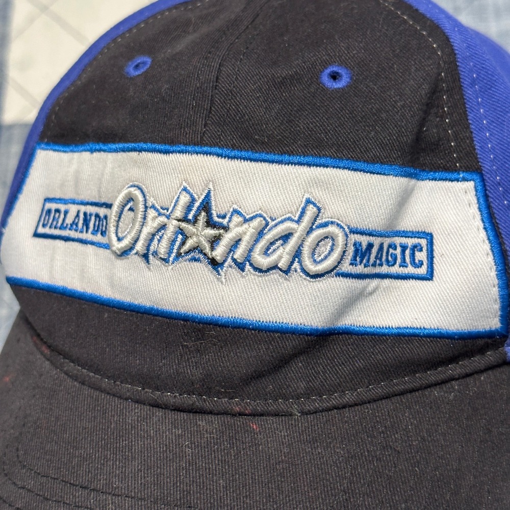 Orlando Magic Hat 47 Twins Hardwood Classics NBA Basketball Cap Blue Black OSFA - Picture 2 of 8